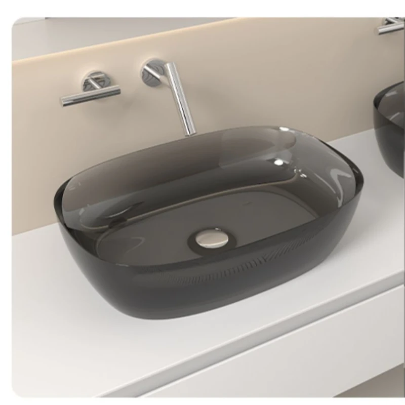 Artificial Stone Crystal Resin Transparent Washbasin - Colorful Light Luxury Art Basin for Home
Artificial Stone Crystal Resin Transparent Washbasin - Colorful Light Luxury Art Basin for Home