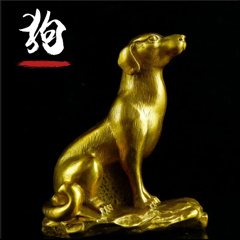 Money Pure Copper Handmade Zodiac Brass Dog Filling the Northwest Missing Corner Home Protection Anti-Small Three Orname
Money Pure Copper Handmade Zodiac Brass Dog Filling the Northwest Missing Corner Home Protection Anti-Small Three Orname