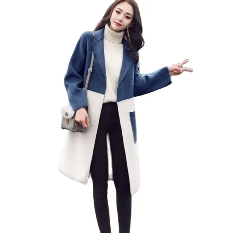 Autumn Winter Wool Women Jacket 2022 New Fashion Long Suit Collar Woolen Coat Loose Casual Wool Coats Female Overcoat Tops R1982
Autumn Winter Wool Women Jacket 2022 New Fashion Long Suit Collar Woolen Coat Loose Casual Wool Coats Female Overcoat Tops R1982
