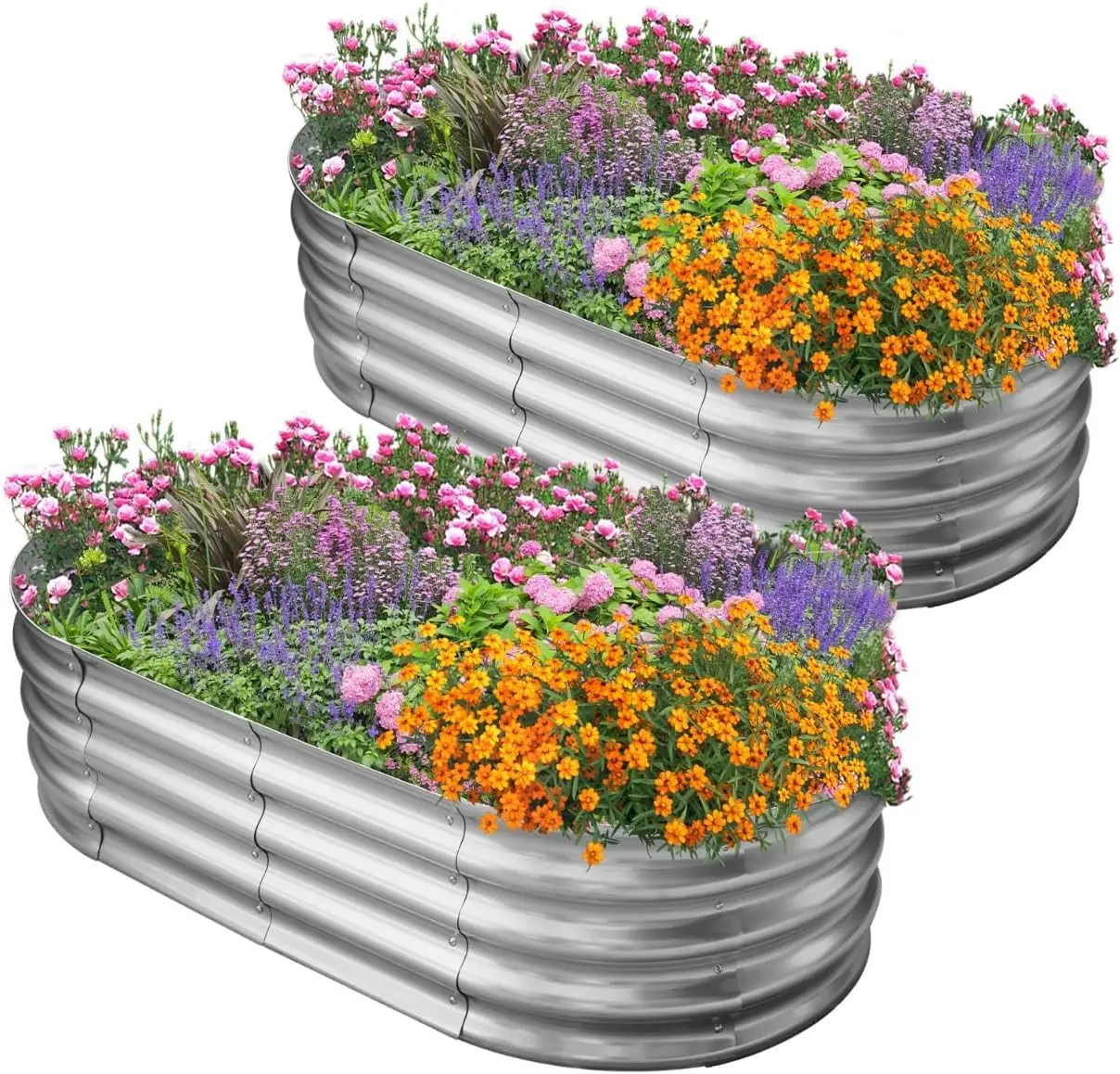 Galvanized Raised Garden Bed for Outdoor: 4X2X1ft Durable Metal Vegetable Plant Container Kit - Oval Planter Box for Gar
Galvanized Raised Garden Bed for Outdoor: 4X2X1ft Durable Metal Vegetable Plant Container Kit - Oval Planter Box for Gar