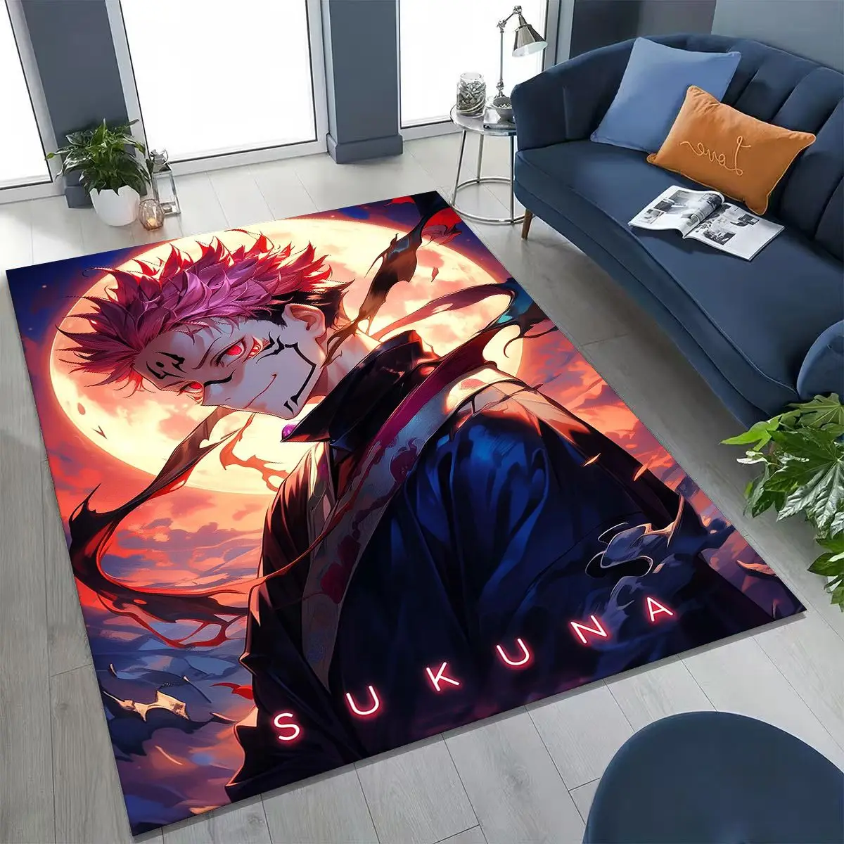 Anime Jujutsu Kaisen Yuji Satoru Cartoon Rug for Bedroom Living Room Sofa Home Doormat Decor, Large Kids Play Non-slip Floor Mat
Anime Jujutsu Kaisen Yuji Satoru Cartoon Rug for Bedroom Living Room Sofa Home Doormat Decor, Large Kids Play Non-slip Floor Mat