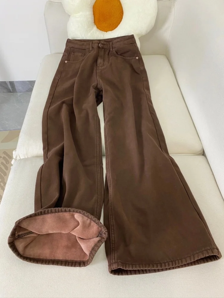 Fce Lined Thiened Bell Bot Jeans Женские зимние большие размеры Эластичные утягивающие широкие брюки с высокой талией Повседневная одежда
Fce Lined Thiened Bell Bot Jeans Женские зимние большие размеры Эластичные утягивающие широкие брюки с высокой талией Повседневная одежда