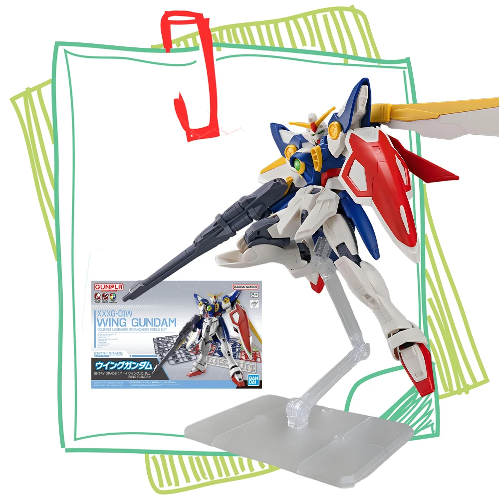 BANDAI Original GUNDAM ENTRY GRADE 1/144 XXXG-01W WING GUNDAM Anime Character Movable Figurines Children's toys In Stock
BANDAI Original GUNDAM ENTRY GRADE 1/144 XXXG-01W WING GUNDAM Anime Character Movable Figurines Children's toys In Stock