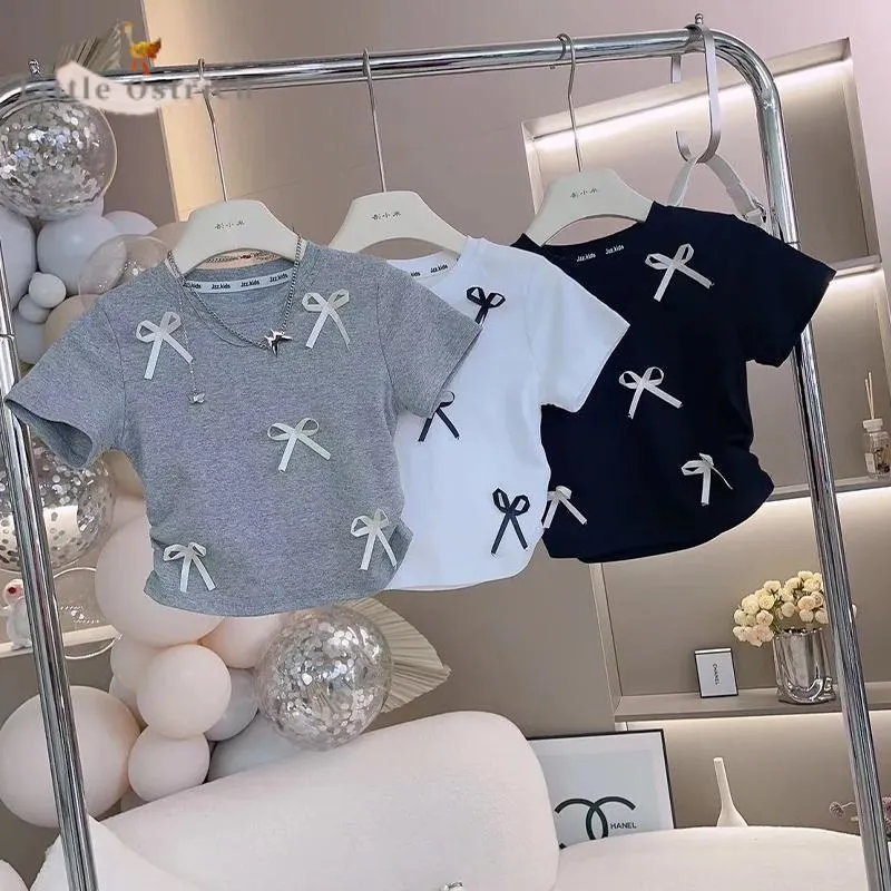 Baby Girl Cotton Bow T-shirt Summer Autumn Infant Toddler Child Pullover Casual Short Sleeve Sweatshirt Baby Clothes 18M-7Y
Baby Girl Cotton Bow T-shirt Summer Autumn Infant Toddler Child Pullover Casual Short Sleeve Sweatshirt Baby Clothes 18M-7Y