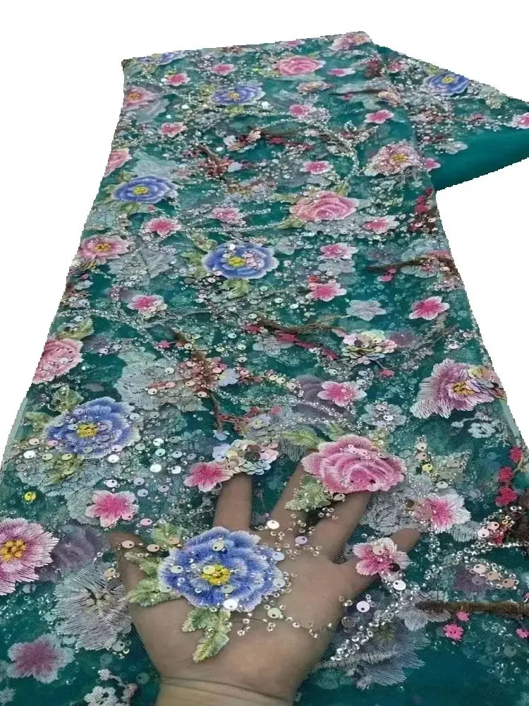 2026 High Quality African Fashion French 3D Flower Sequin Lace Fabric Beaded Embroidery Lace Fabric Ladies Dress Sewing
2026 High Quality African Fashion French 3D Flower Sequin Lace Fabric Beaded Embroidery Lace Fabric Ladies Dress Sewing