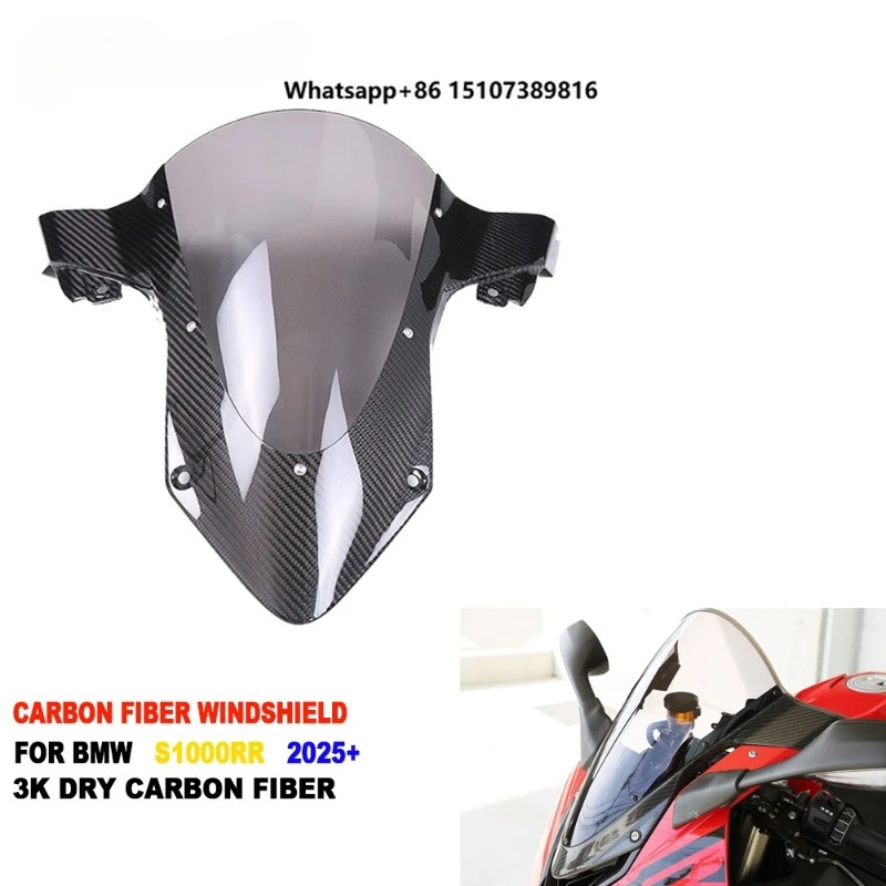 100% 3K Full Pre-preg Dry Carbon Fiber Motorcycle High Version Racing Windshield Windscreen for S1000RR 2023-2026
100% 3K Full Pre-preg Dry Carbon Fiber Motorcycle High Version Racing Windshield Windscreen for S1000RR 2023-2026