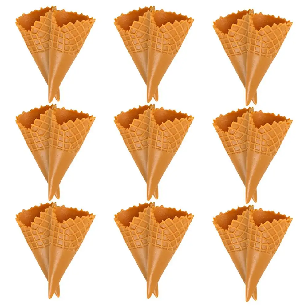 18 Pcs Ice Cream Simulated Bottom Holder Phone Case Decor Plastic Cone Mini DIY Cover Charms Light Brown Fake Adorable Child
18 Pcs Ice Cream Simulated Bottom Holder Phone Case Decor Plastic Cone Mini DIY Cover Charms Light Brown Fake Adorable Child