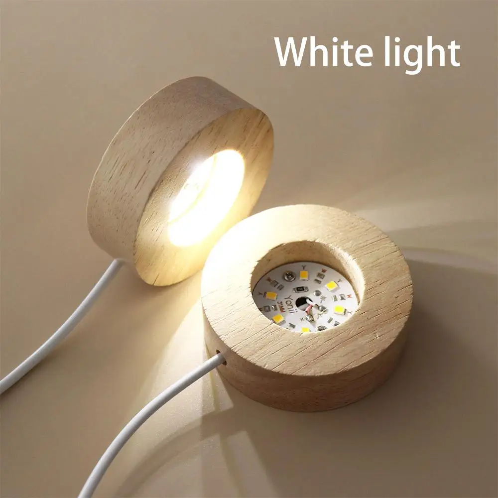 Crystal Room Warm/White Light Night Light Display Stand Rotating Wooden LED Light Lamp Holder Lamp Base Wood Light Base 
Crystal Room Warm/White Light Night Light Display Stand Rotating Wooden LED Light Lamp Holder Lamp Base Wood Light Base