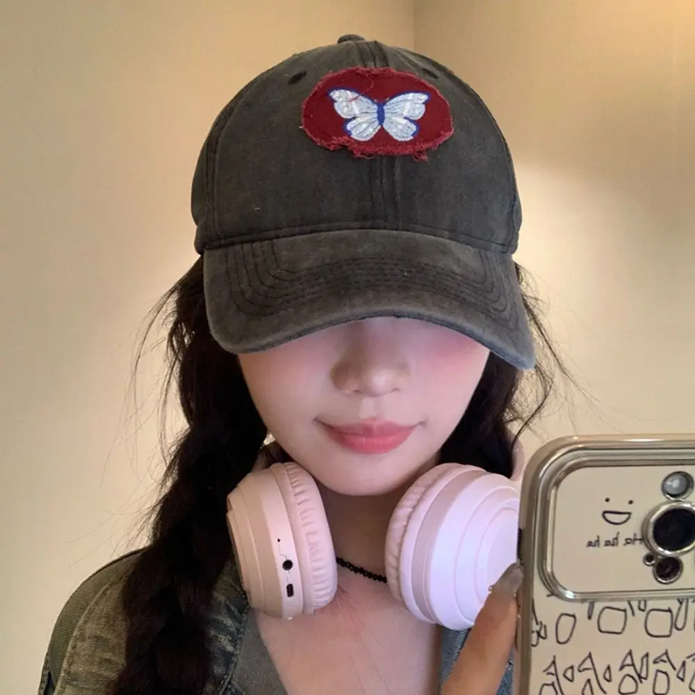 Sunscreen Hat Embroidery Baseball Cap Butterfly Thin Sun Hat Cotton Simple Cartoon Peaked Cap Children
Sunscreen Hat Embroidery Baseball Cap Butterfly Thin Sun Hat Cotton Simple Cartoon Peaked Cap Children