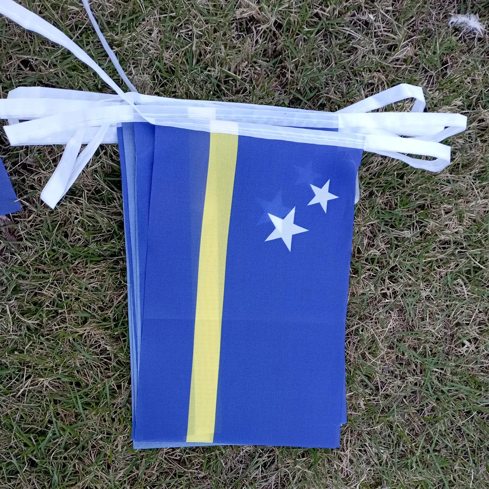 Aerlxemrbrae 20pcs/lot Curacao bunting flags 14x21cm String Banner Kingdom of the Netherlands Caribbean Island
Aerlxemrbrae 20pcs/lot Curacao bunting flags 14x21cm String Banner Kingdom of the Netherlands Caribbean Island