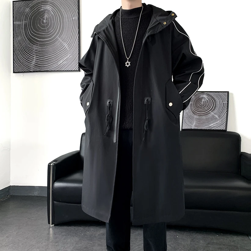 Мужское пальто средней длины German Sle, ветровка с капюшоном, повседневная верхняя одежда на весну и осень, молодежное модное водонепроницаемое пальто
Мужское пальто средней длины German Sle, ветровка с капюшоном, повседневная верхняя одежда на весну и осень, молодежное модное водонепроницаемое пальто