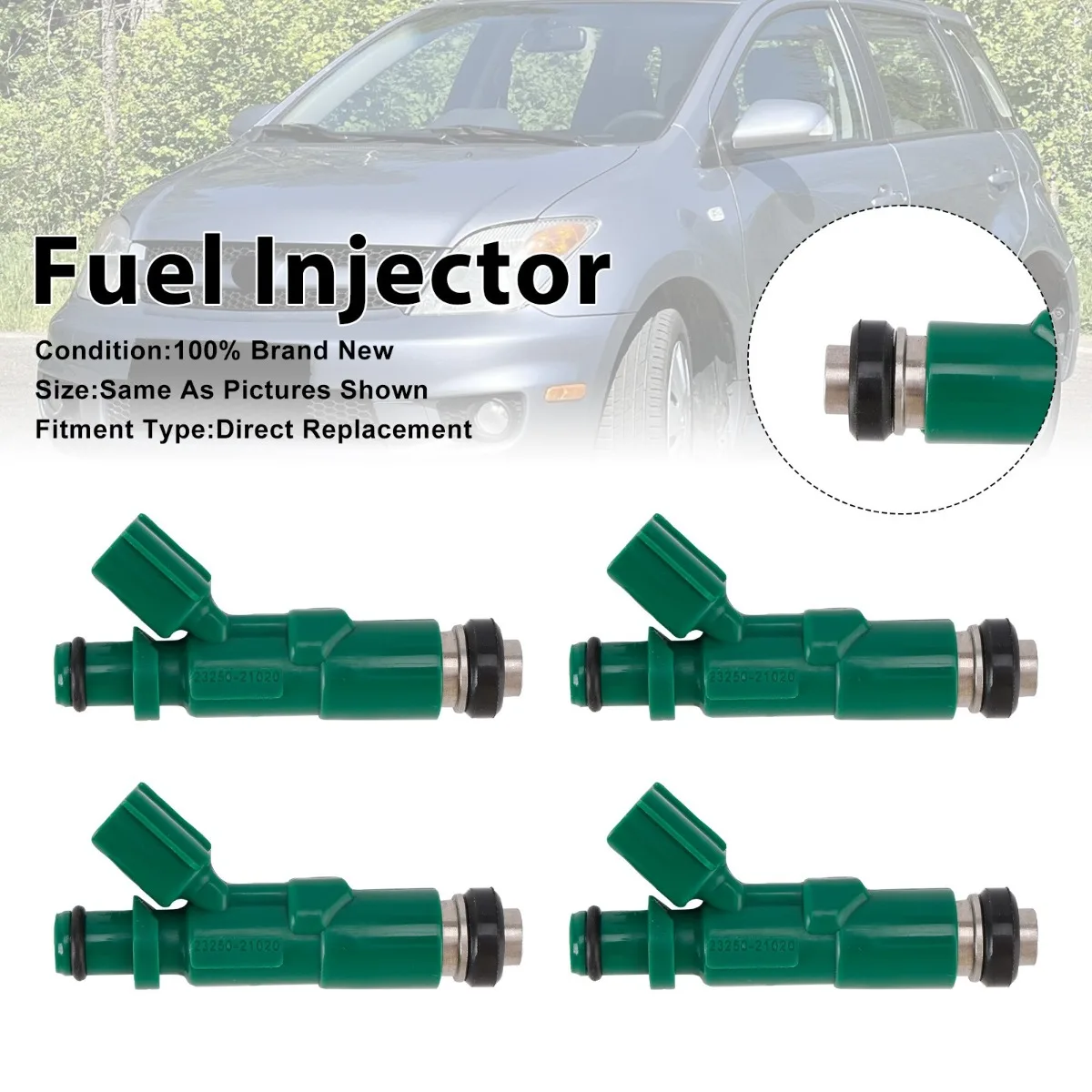 4Pcs Set Car Fuel Injector For Scion xA 04-06 Replacement Accessories For Toyota Echo 00-05 23250-21020
4Pcs Set Car Fuel Injector For Scion xA 04-06 Replacement Accessories For Toyota Echo 00-05 23250-21020