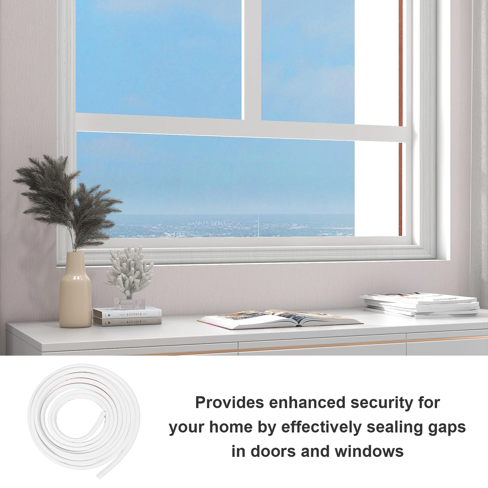 6m White Tear Off Multilayer Door Window Seal Strip 10x12mm Soundproof Dustproof Weather Stripping Tape Door Frame Sealing
6m White Tear Off Multilayer Door Window Seal Strip 10x12mm Soundproof Dustproof Weather Stripping Tape Door Frame Sealing