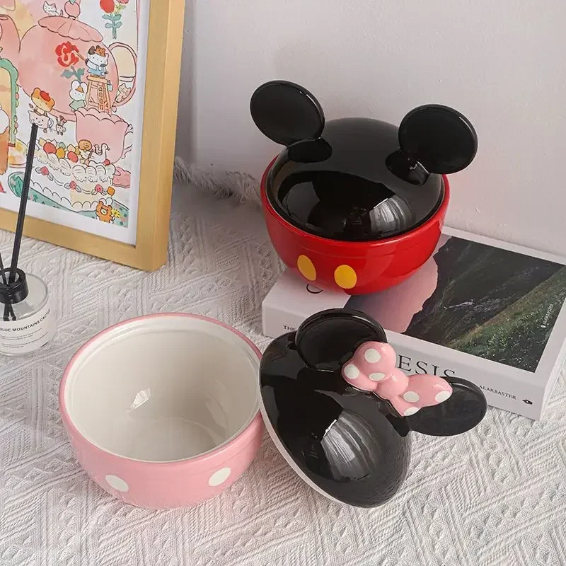 Creative Disney Mickey Minnie cute cartoon style household multi-functional ceramic storage jar with lid for sundry storage
Creative Disney Mickey Minnie cute cartoon style household multi-functional ceramic storage jar with lid for sundry storage