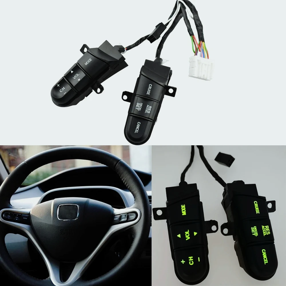 Interruptor de Control de Audio para Volante con Retroiluminación Roja y Verde 36770-SNA-A12 36770SNAA12 para Honda Civic Jazz/F
Interruptor de Control de Audio para Volante con Retroiluminación Roja y Verde 36770-SNA-A12 36770SNAA12 para Honda Civic Jazz/F