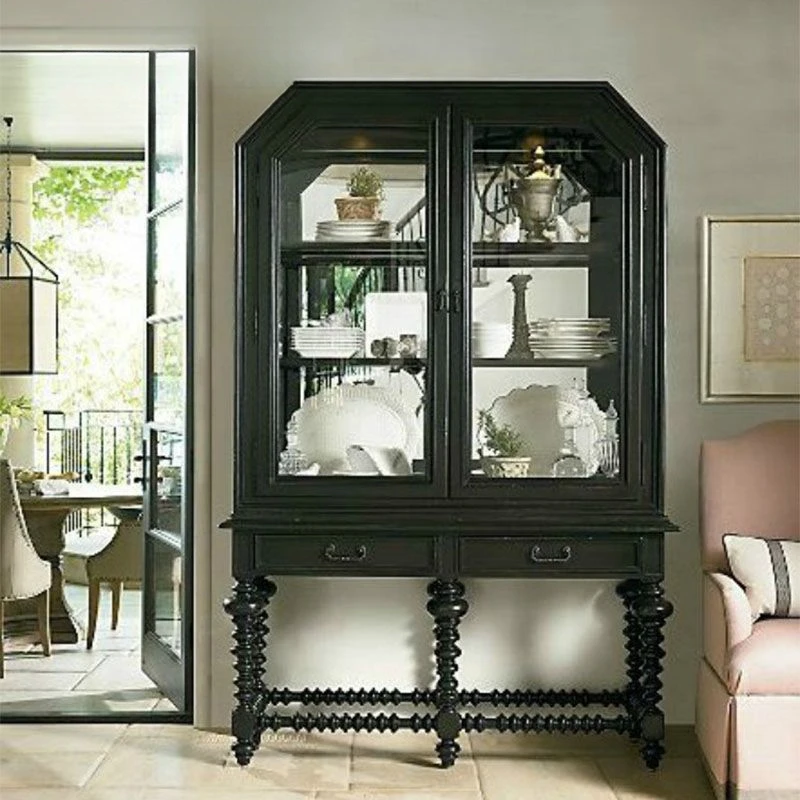 American neoclassical black wine cabinet, dining side cabinet, European minimalist modern dish cabinet, decorative cabinet
American neoclassical black wine cabinet, dining side cabinet, European minimalist modern dish cabinet, decorative cabinet
