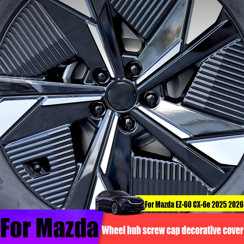 Для Mazda EZ-60 CX-6e 2025 2026: пылезащитная декоративная крышка-заглушка для колесных болтов, элемент внешнего тюнинга автомобиля из АБС-пластика
Для Mazda EZ-60 CX-6e 2025 2026: пылезащитная декоративная крышка-заглушка для колесных болтов, элемент внешнего тюнинга автомобиля из АБС-пластика
