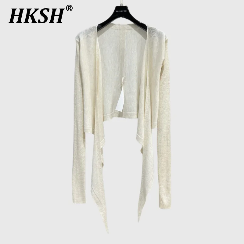 HKSH Женский кардиган Tide Chic Y2K Темный Ins Весна Лето Новая мода Нишевые плечи Короткие внешние солнцезащитные пальто Тонкие топы HK4660
HKSH Женский кардиган Tide Chic Y2K Темный Ins Весна Лето Новая мода Нишевые плечи Короткие внешние солнцезащитные пальто Тонкие топы HK4660