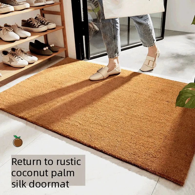 Solid Color Coconut Coir Carpet: Non-Slip Floor Mat for Entryway - Dirt-Scraping & Dust-Removing
Solid Color Coconut Coir Carpet: Non-Slip Floor Mat for Entryway - Dirt-Scraping & Dust-Removing