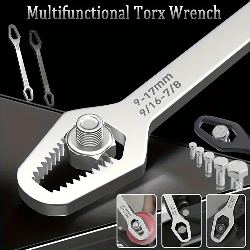 Upgrade your toolbox with this small portable universal double-head torque wrench - adjustable in the 3-17mm range
Upgrade your toolbox with this small portable universal double-head torque wrench - adjustable in the 3-17mm range