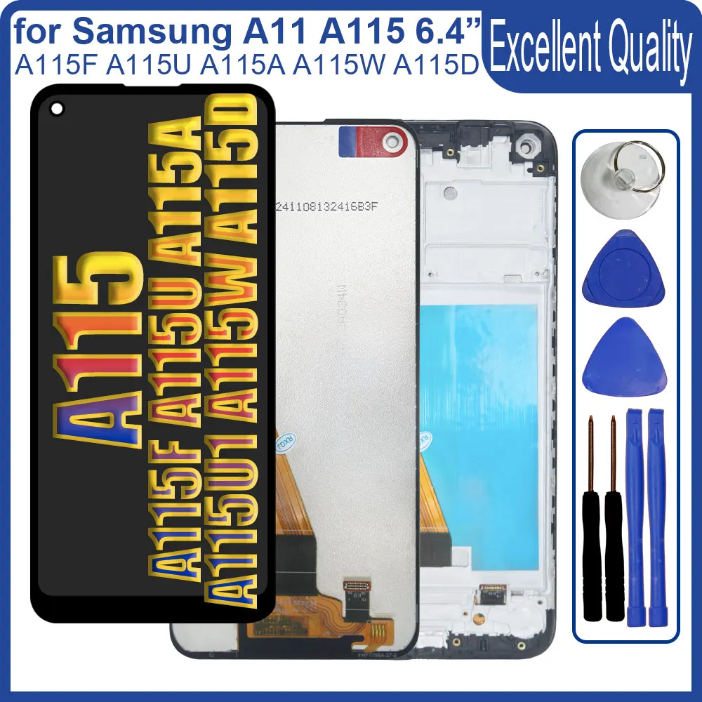 Tested LCD for Samsung Galaxy A11 A115F LCD Display Touch Screen Digitizer Replacement for Samsung A115A A115U LCD WIth Frame
Tested LCD for Samsung Galaxy A11 A115F LCD Display Touch Screen Digitizer Replacement for Samsung A115A A115U LCD WIth Frame