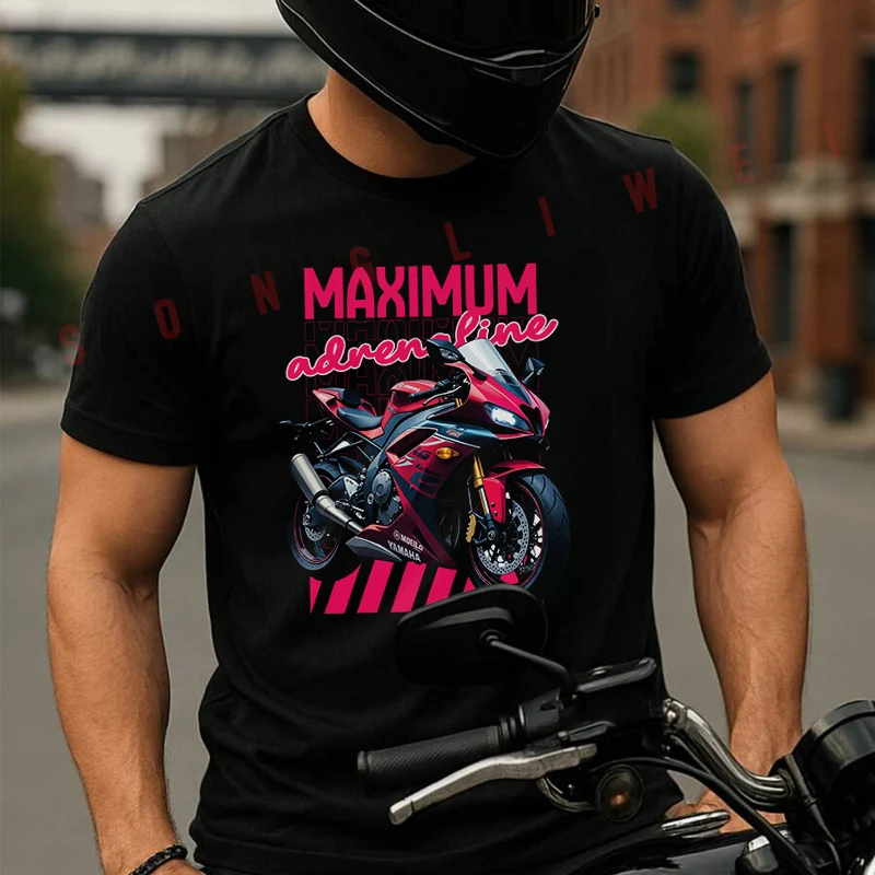 A Sports Motorcycle In Magenta Tones Moto 100% Cotton T-Shirt Ultra Soft Round Neck Short Sleeve Tee For Men & Women
A Sports Motorcycle In Magenta Tones Moto 100% Cotton T-Shirt Ultra Soft Round Neck Short Sleeve Tee For Men & Women