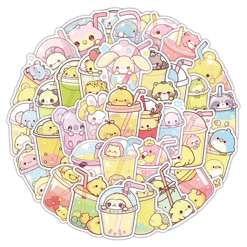 10/63PCS Milk Tea Cartoon Stickers Cute Animal Graffiti Decoration Panda Rabbit Cartoon Decals Laptop Guitar Car Bike Kids Toys
10/63PCS Milk Tea Cartoon Stickers Cute Animal Graffiti Decoration Panda Rabbit Cartoon Decals Laptop Guitar Car Bike Kids Toys
