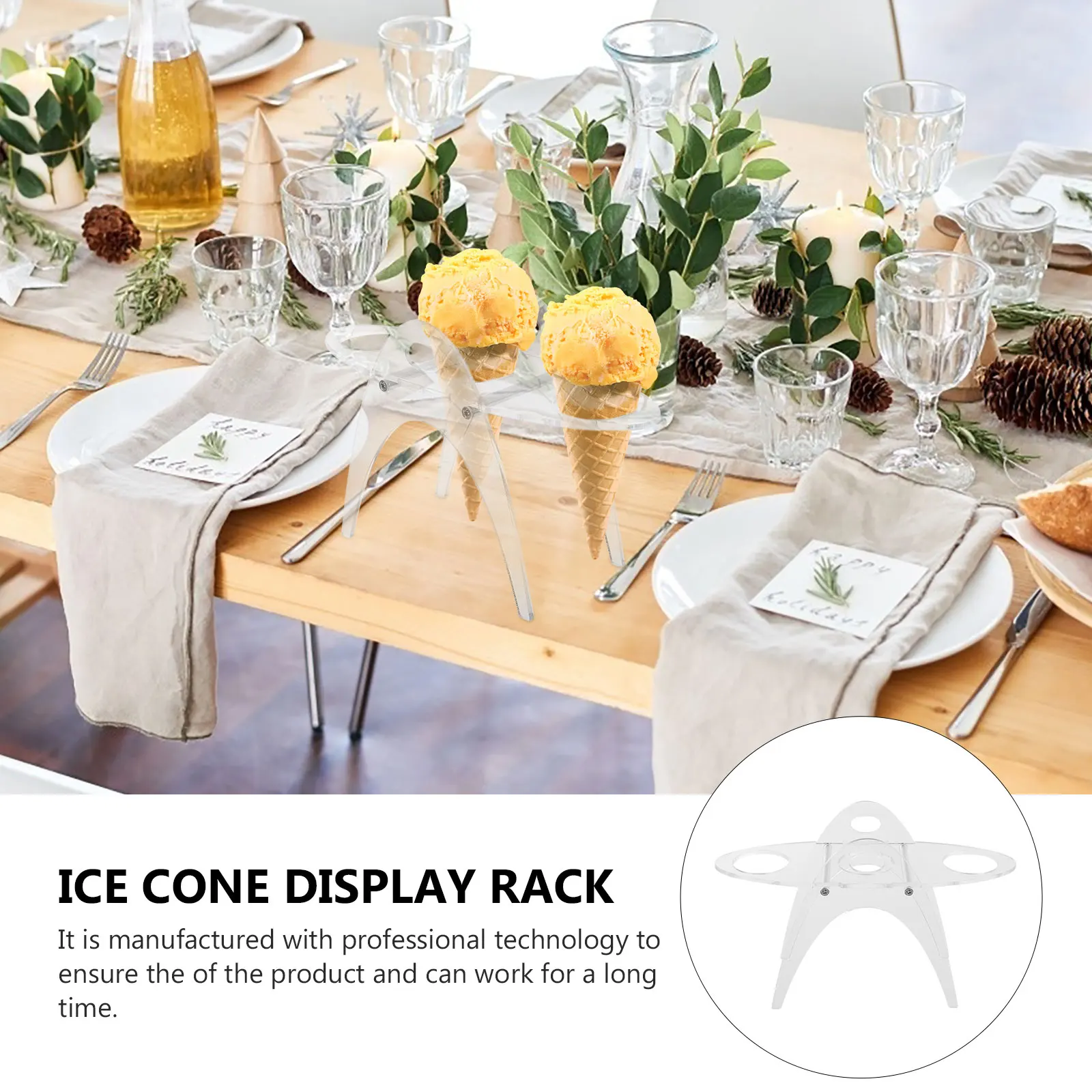 Ice Cream Display Rack Transparent Acrylic Sushi Roll Holder Stable Ice-Cream Cone Stand Restaurant Food Display Storage
Ice Cream Display Rack Transparent Acrylic Sushi Roll Holder Stable Ice-Cream Cone Stand Restaurant Food Display Storage