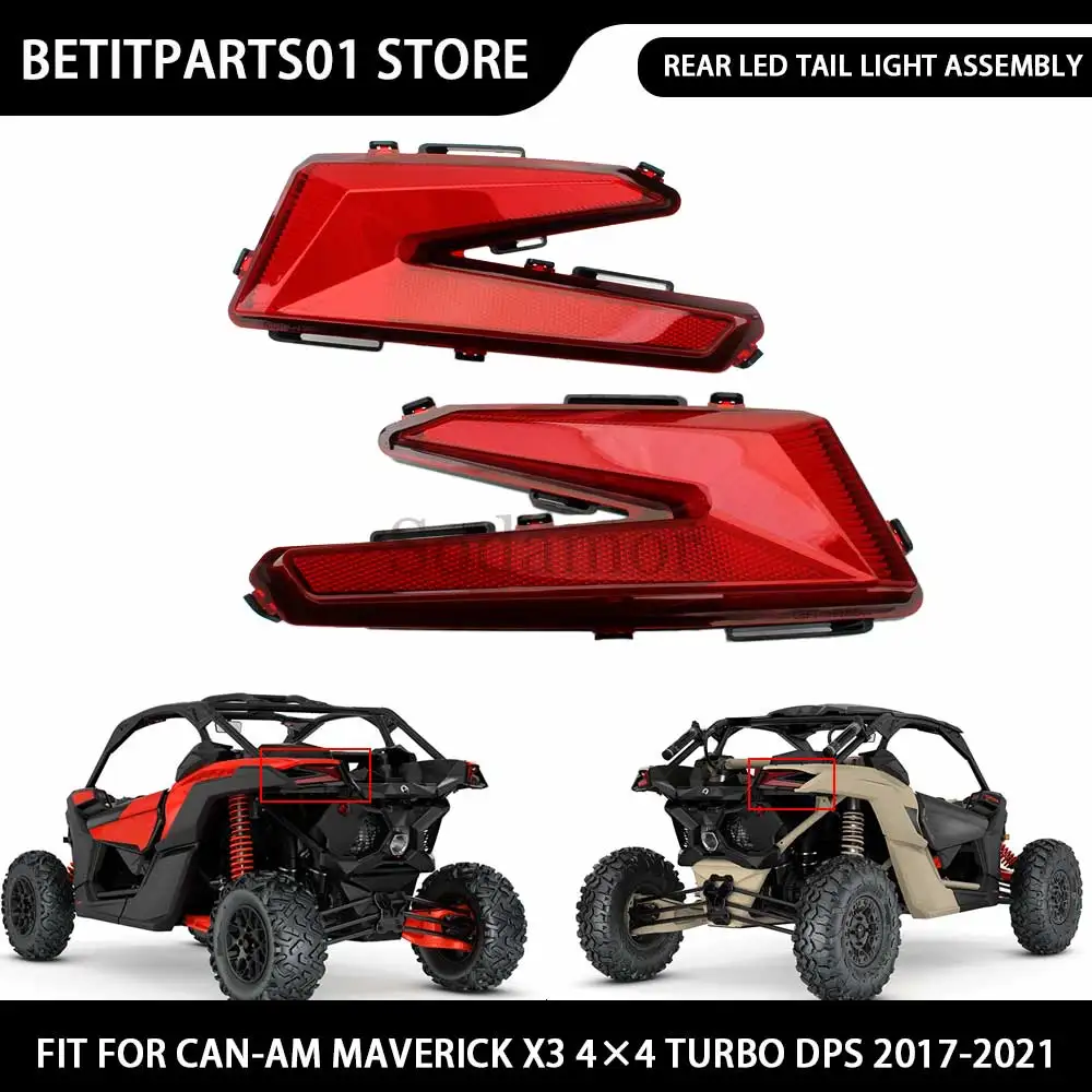 For Maverick X3 Max R 4x4 XDS Turbo DPS 2018-2024 UTV Accessory Rear LED Tail Light Assembly ABS Left&Right #710004743 710004744
For Maverick X3 Max R 4x4 XDS Turbo DPS 2018-2024 UTV Accessory Rear LED Tail Light Assembly ABS Left&Right #710004743 710004744