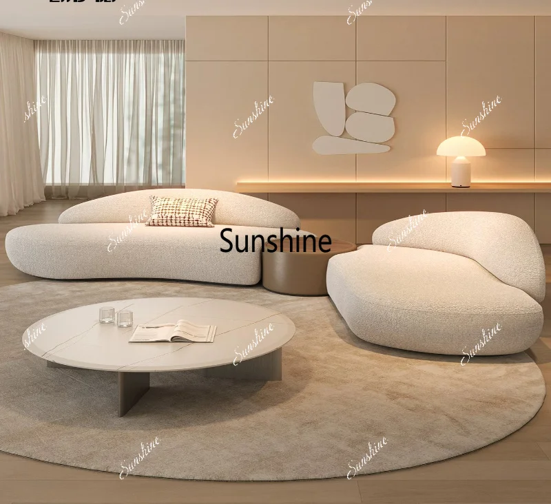 Arc minimalist living room wabi wind creative design sofa high-end large flat floor home
Arc minimalist living room wabi wind creative design sofa high-end large flat floor home