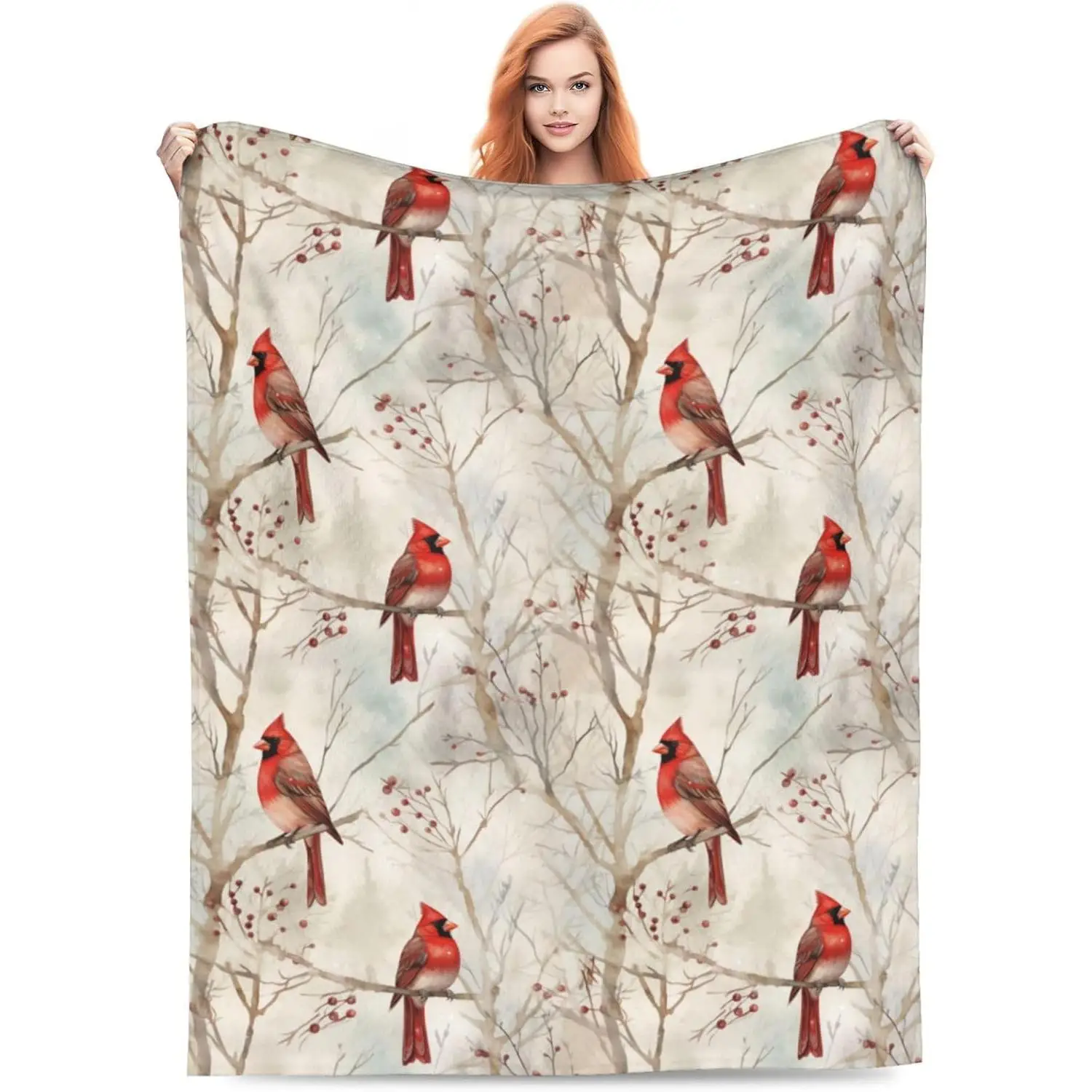 Blanket Gifts for Women Red Birds Flannel Throw Blankets Soft Comfy Lightweight for Home Decor Couch Bed Sofa
Blanket Gifts for Women Red Birds Flannel Throw Blankets Soft Comfy Lightweight for Home Decor Couch Bed Sofa