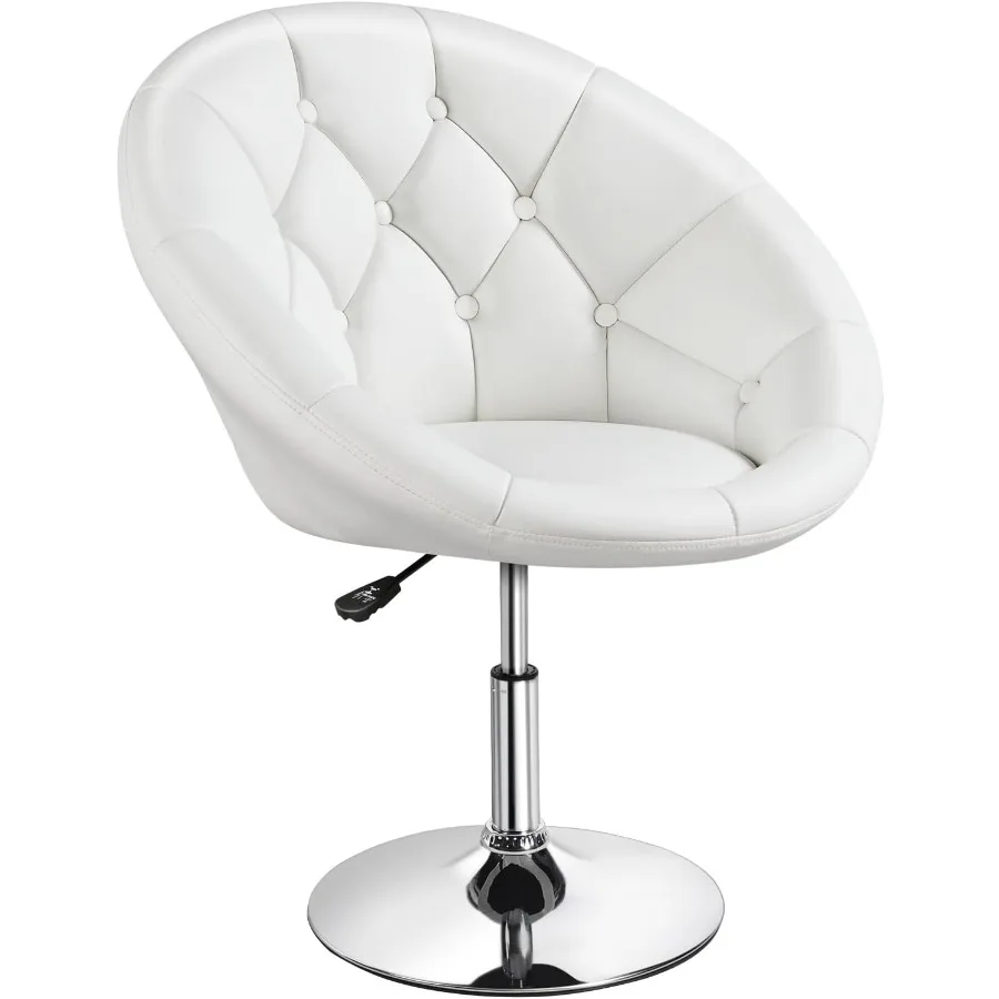 Yaheetech Vanity Chair Makeup Swivel Accent Chair Height Adjustable Round Back Tilt Chair with Chrome Frame for Makeup Room
Yaheetech Vanity Chair Makeup Swivel Accent Chair Height Adjustable Round Back Tilt Chair with Chrome Frame for Makeup Room