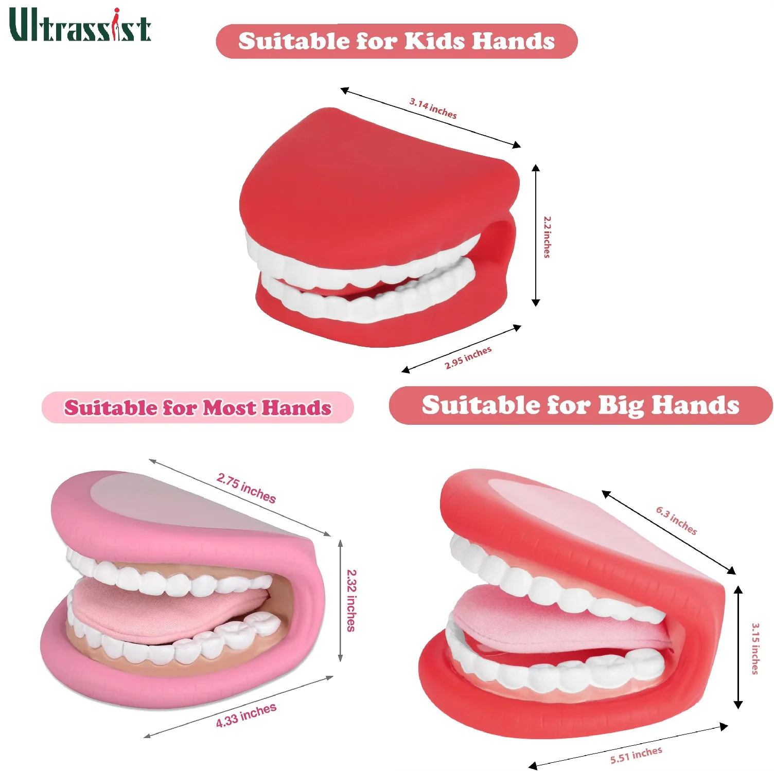 Ultrassist Mouth Hand Puppet with Flexible Tongue 28 Teeth Speech Therapy Model for Kid Adult brushing teeth Teaching Easy Clean
Ultrassist Mouth Hand Puppet with Flexible Tongue 28 Teeth Speech Therapy Model for Kid Adult brushing teeth Teaching Easy Clean