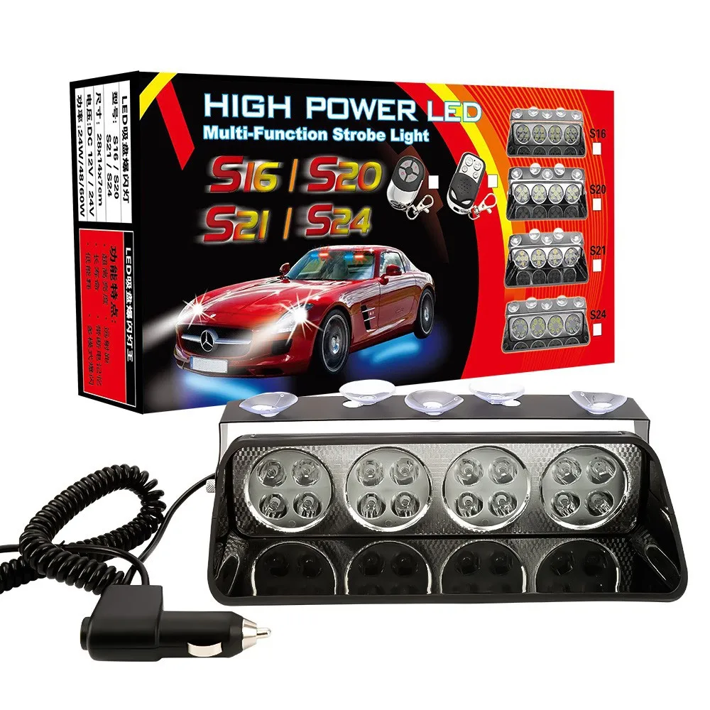 Car red blue 16LED front stop suction cup burst flash light shovel burst flash lane strobe light rear stop glass warning light
Car red blue 16LED front stop suction cup burst flash light shovel burst flash lane strobe light rear stop glass warning light