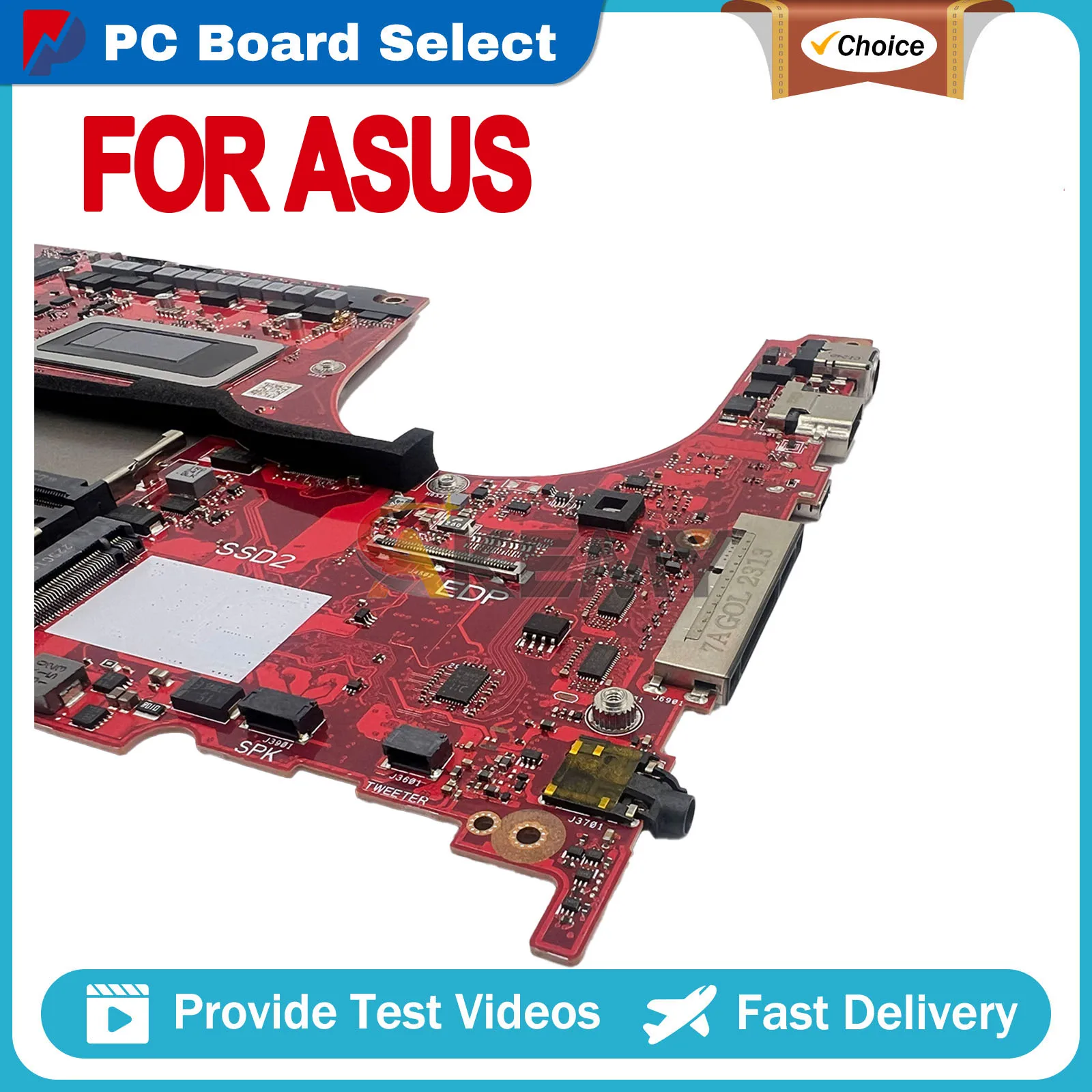 GV601VV Notebook Mainboard For ASUS ROG Flow X16 GV601VV GV601V Laptop Motherboard i9-13900H CPU RTX4060/V8G Tested OK
GV601VV Notebook Mainboard For ASUS ROG Flow X16 GV601VV GV601V Laptop Motherboard i9-13900H CPU RTX4060/V8G Tested OK