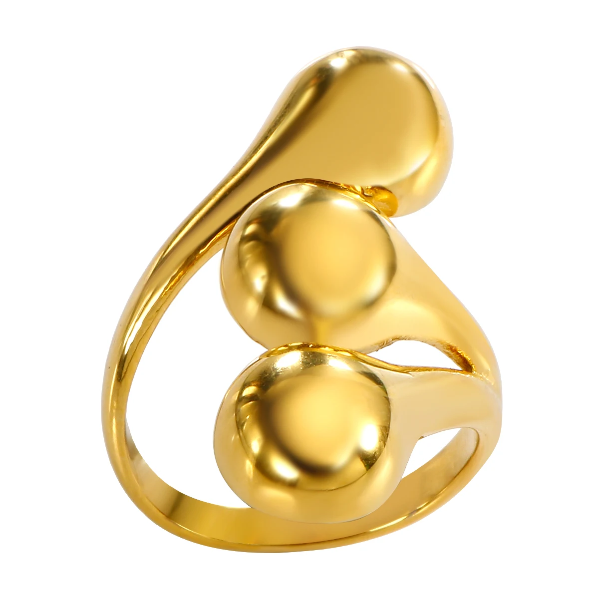 JINHUl Classic Stainless Steel Rings for Women Gold Color Three Ball Ring Waterproof Couple Aesthetic Jewelry Finger Accessories
JINHUl Classic Stainless Steel Rings for Women Gold Color Three Ball Ring Waterproof Couple Aesthetic Jewelry Finger Accessories