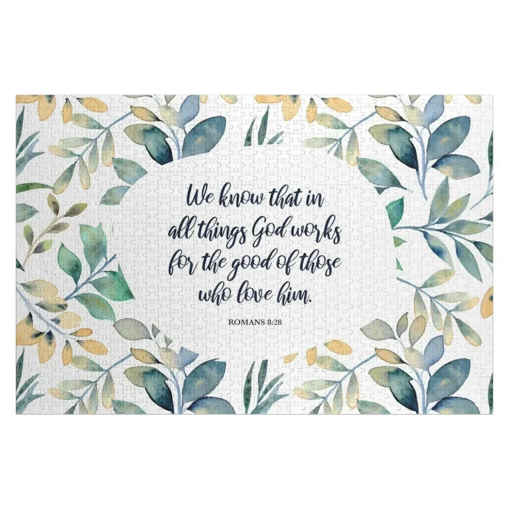 God works for the good of those who love him - Romans 8:28 Jigsaw Puzzle Wooden Adults Custom Child Puzzle
God works for the good of those who love him - Romans 8:28 Jigsaw Puzzle Wooden Adults Custom Child Puzzle