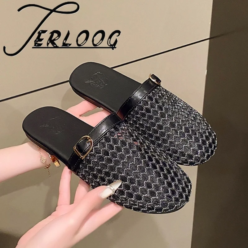 Flats Casual Slippers Mesh Women Sandals Fashion Slippers Summer New 2025 Flip Flops Beach Walking Slides Slingback Sandlias
Flats Casual Slippers Mesh Women Sandals Fashion Slippers Summer New 2025 Flip Flops Beach Walking Slides Slingback Sandlias