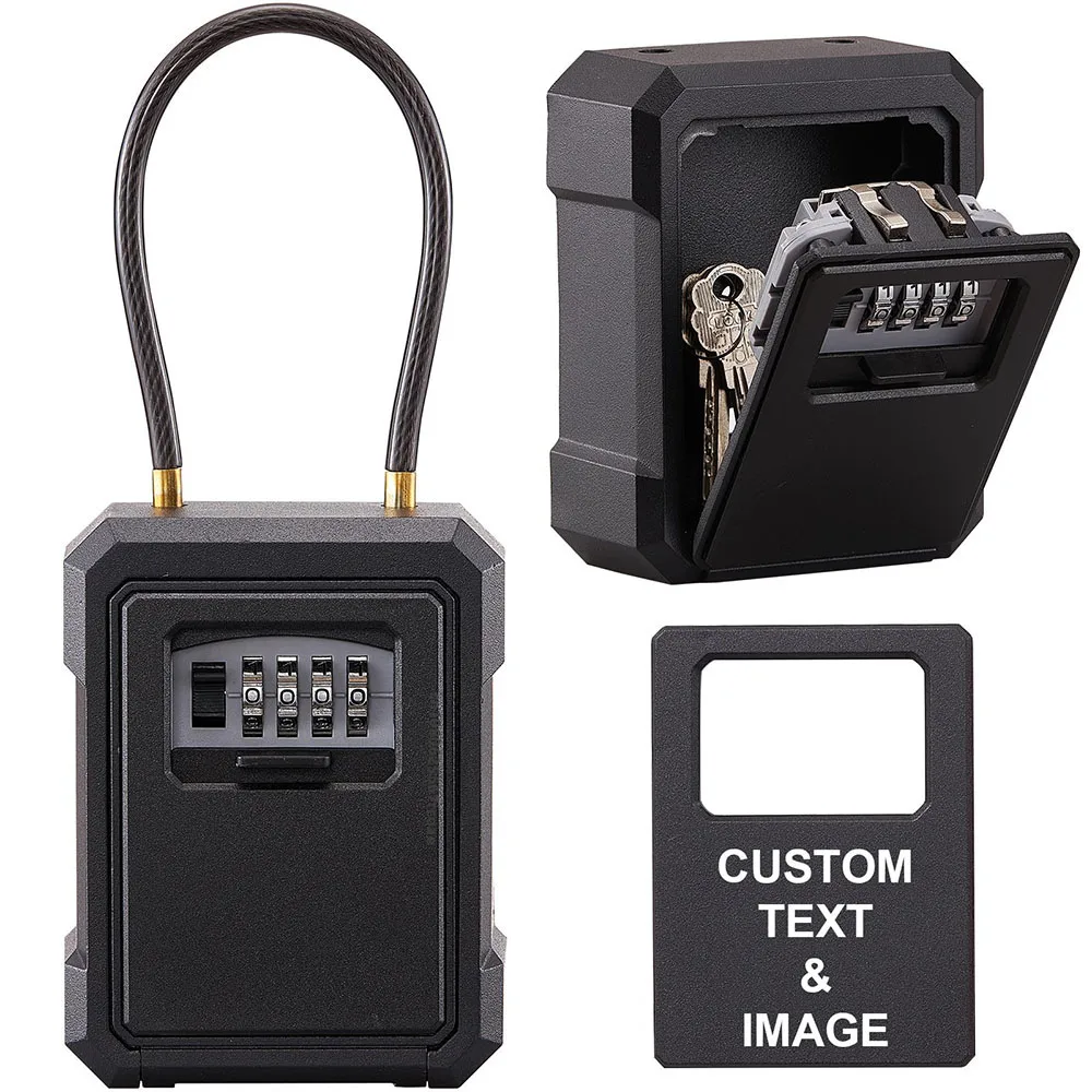 Key Lock Box 4 Digits Key Lock Box with Resettable Lock Box with Code Indoor Outdoor Box for Outside Stainless steel
Key Lock Box 4 Digits Key Lock Box with Resettable Lock Box with Code Indoor Outdoor Box for Outside Stainless steel