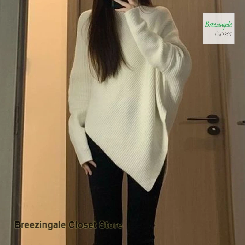 Korean temperament Joker irregular solid color turtle neck women's autumn and winter new loose slim lazy wind bat sleeve sweater
Korean temperament Joker irregular solid color turtle neck women's autumn and winter new loose slim lazy wind bat sleeve sweater