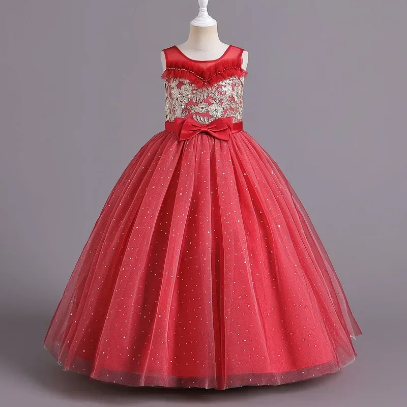 Fashion Flower Girl Dresses for Weddings Lace Mesh Sleeveless Girls Party Dresses Summer Kids Girls Dress 4-14 Years
Fashion Flower Girl Dresses for Weddings Lace Mesh Sleeveless Girls Party Dresses Summer Kids Girls Dress 4-14 Years