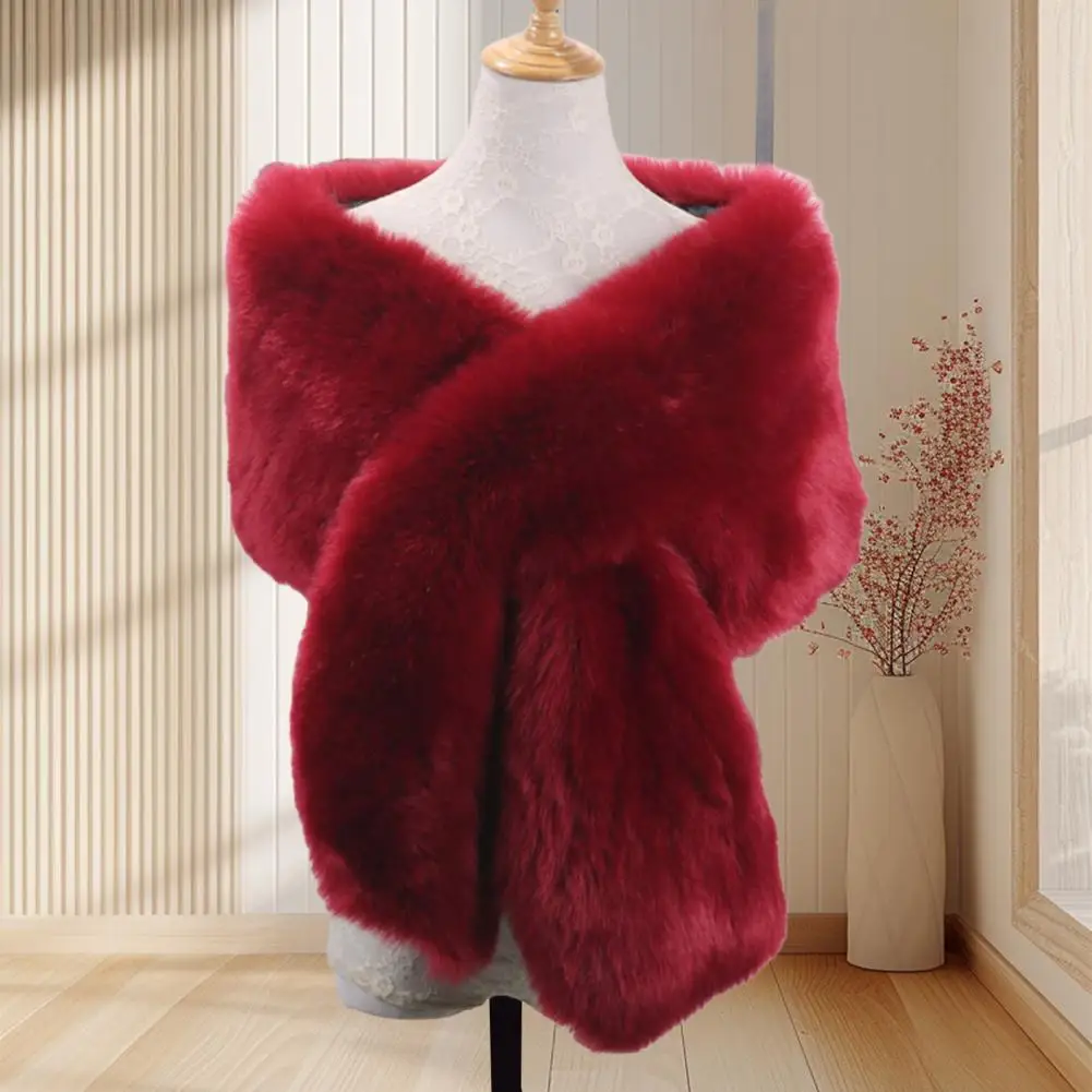 Women Fur Shawl Luxurious Imitation Fur Shawl for Women Solid Wrap Thickened Faux Fur Scarf Elegant Evening Dress Accessory
Women Fur Shawl Luxurious Imitation Fur Shawl for Women Solid Wrap Thickened Faux Fur Scarf Elegant Evening Dress Accessory