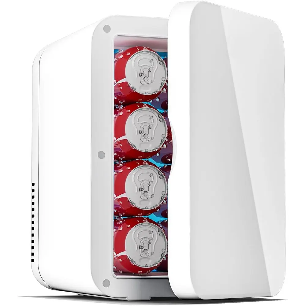 Compact 8L Mini Fridge for Bedroom, Office, Dorm - Portable Cooler and Warmer for Food, Beverages, Cosmetics - Dual Power Supply
Compact 8L Mini Fridge for Bedroom, Office, Dorm - Portable Cooler and Warmer for Food, Beverages, Cosmetics - Dual Power Supply