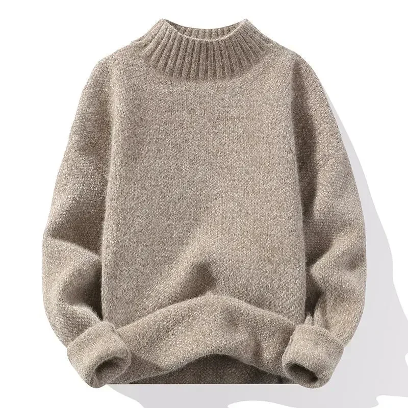 LIBIELIY European And American Men's New Solid Color Mink Velvet Thickened Half Turtleneck Loose Knitted Sweater For Winter. M-
LIBIELIY European And American Men's New Solid Color Mink Velvet Thickened Half Turtleneck Loose Knitted Sweater For Winter. M-