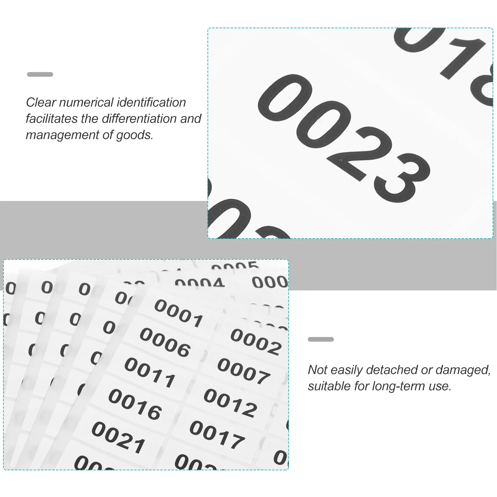20 Sheets Number Labels Stickers Rectangular Self-Adhesive Numbered Classification Labels For Office Warehouse Classroom Folder
20 Sheets Number Labels Stickers Rectangular Self-Adhesive Numbered Classification Labels For Office Warehouse Classroom Folder