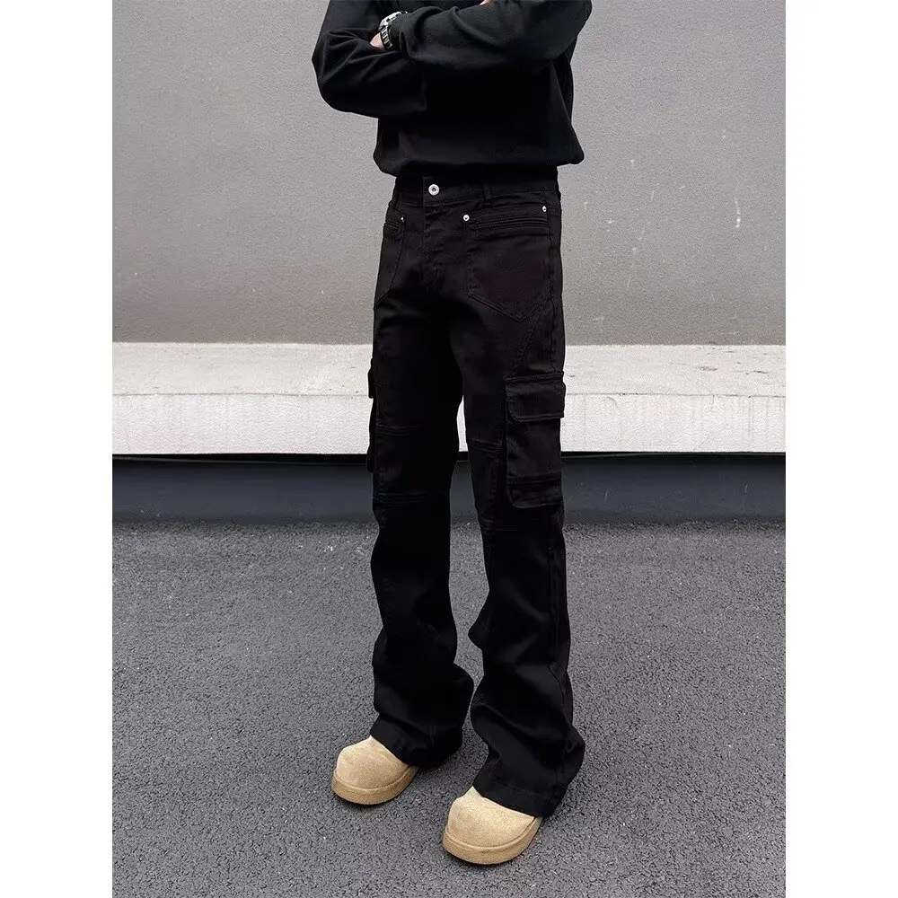 American style Vibe retro heavy industry multi pocket splicing workwear jeans men's straight tube micro flared slim fit long pan
American style Vibe retro heavy industry multi pocket splicing workwear jeans men's straight tube micro flared slim fit long pan