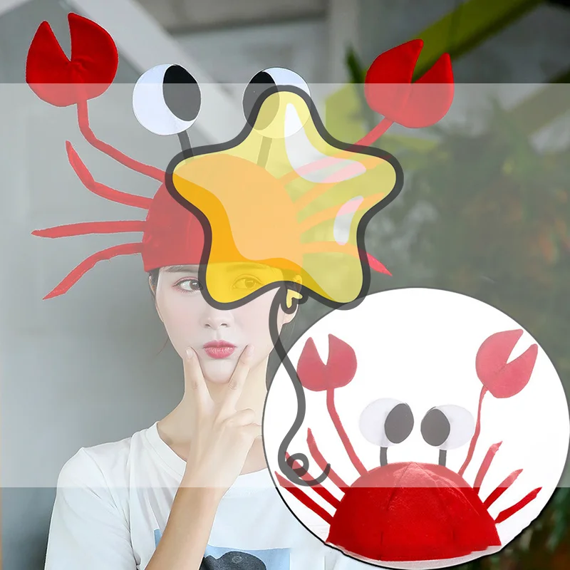 Red Lobster Crab Sea Animal Hat Funny Christmas Gift Costume Accessory Cap Performance Props
Red Lobster Crab Sea Animal Hat Funny Christmas Gift Costume Accessory Cap Performance Props