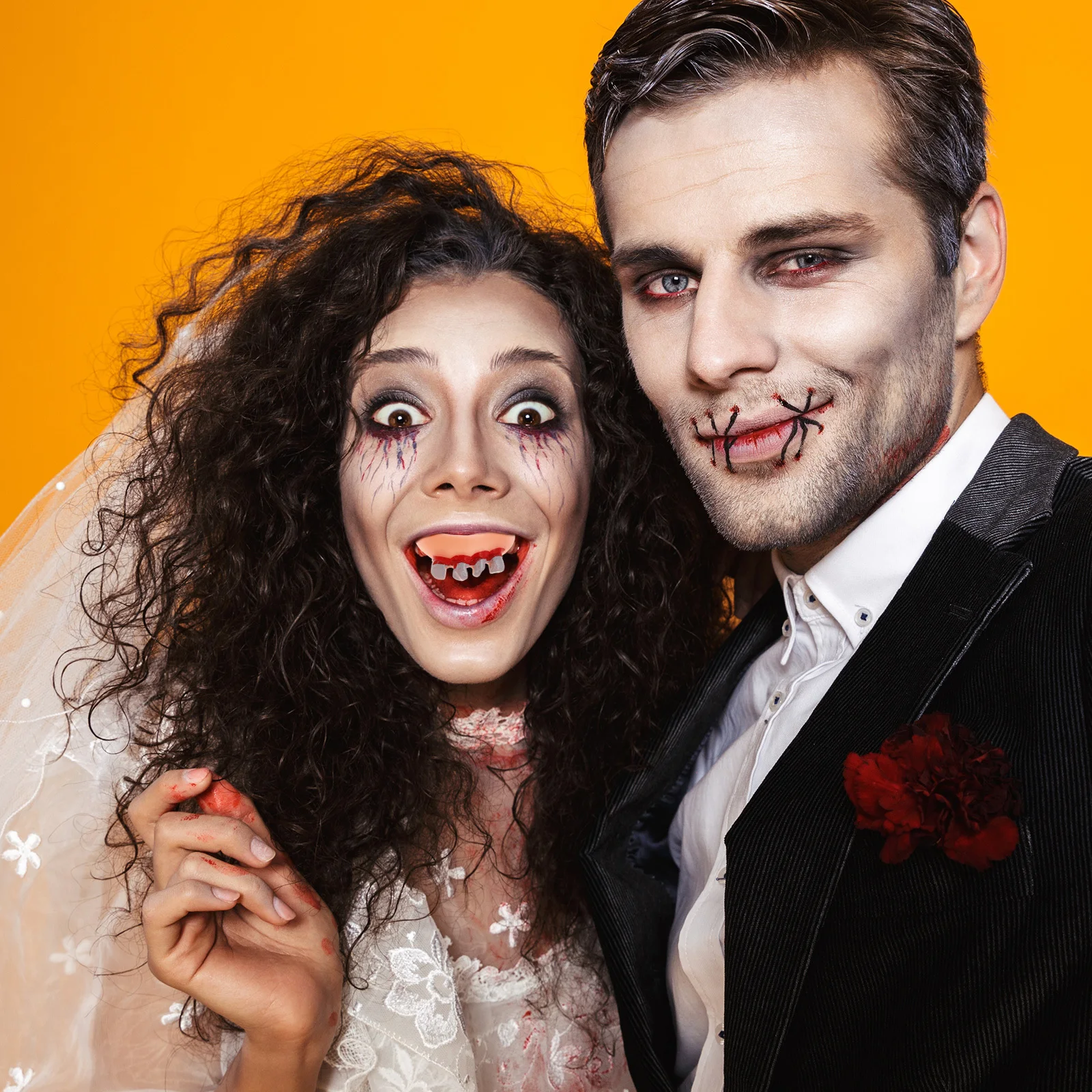 8Pcs Halloween Ugly Teeth Fake Rotten Denture Cosplay Blood-Sucking Teeth Party Halloween Prank Funny Joke Scare Gifts
8Pcs Halloween Ugly Teeth Fake Rotten Denture Cosplay Blood-Sucking Teeth Party Halloween Prank Funny Joke Scare Gifts