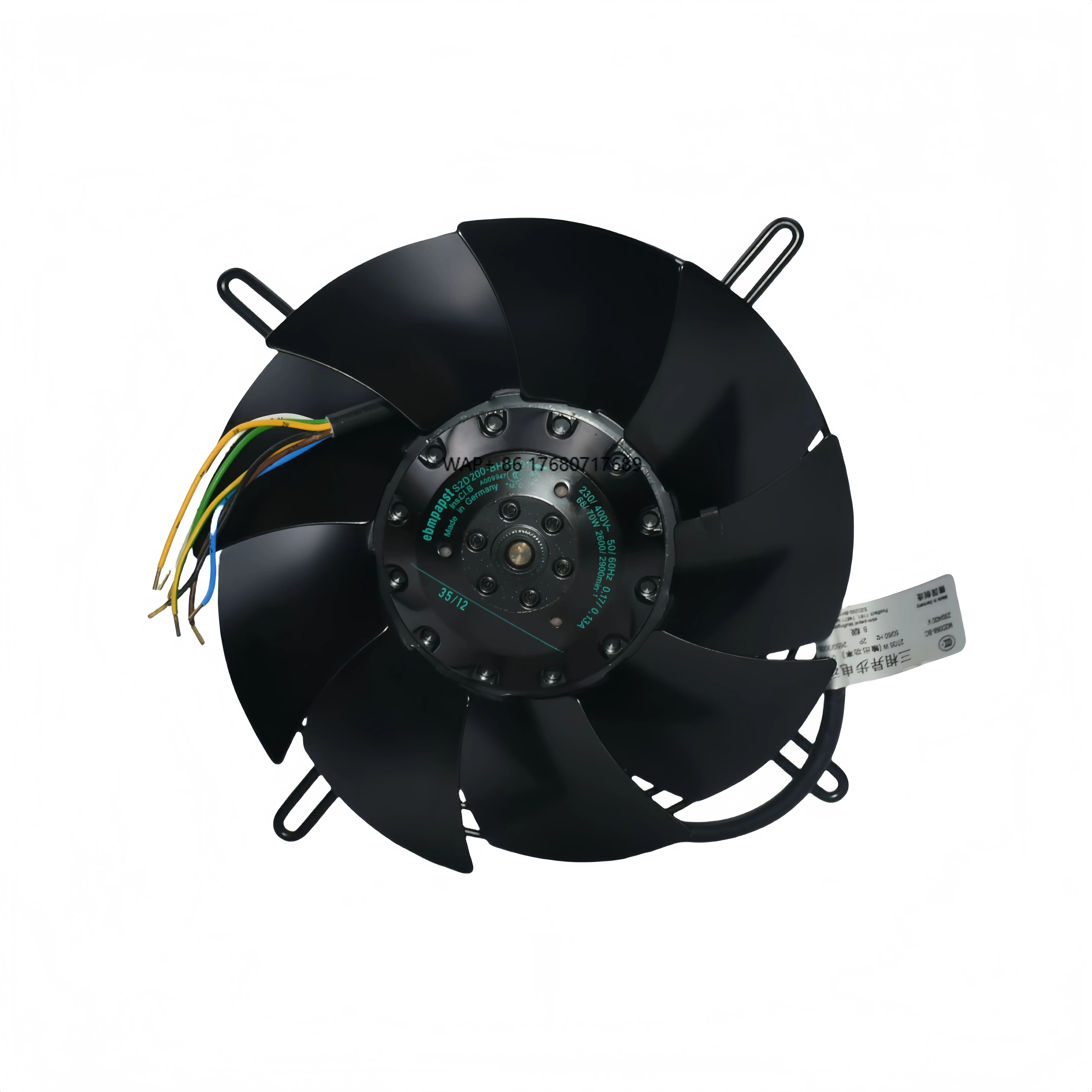 Новый импортированный из Германии 230 В/400 В 68/70 Вт электрический шкаф управления осевой вентилятор S2D200-BH18-01 с шарикоподшипником с поддержкой ODM
Новый импортированный из Германии 230 В/400 В 68/70 Вт электрический шкаф управления осевой вентилятор S2D200-BH18-01 с шарикоподшипником с поддержкой ODM