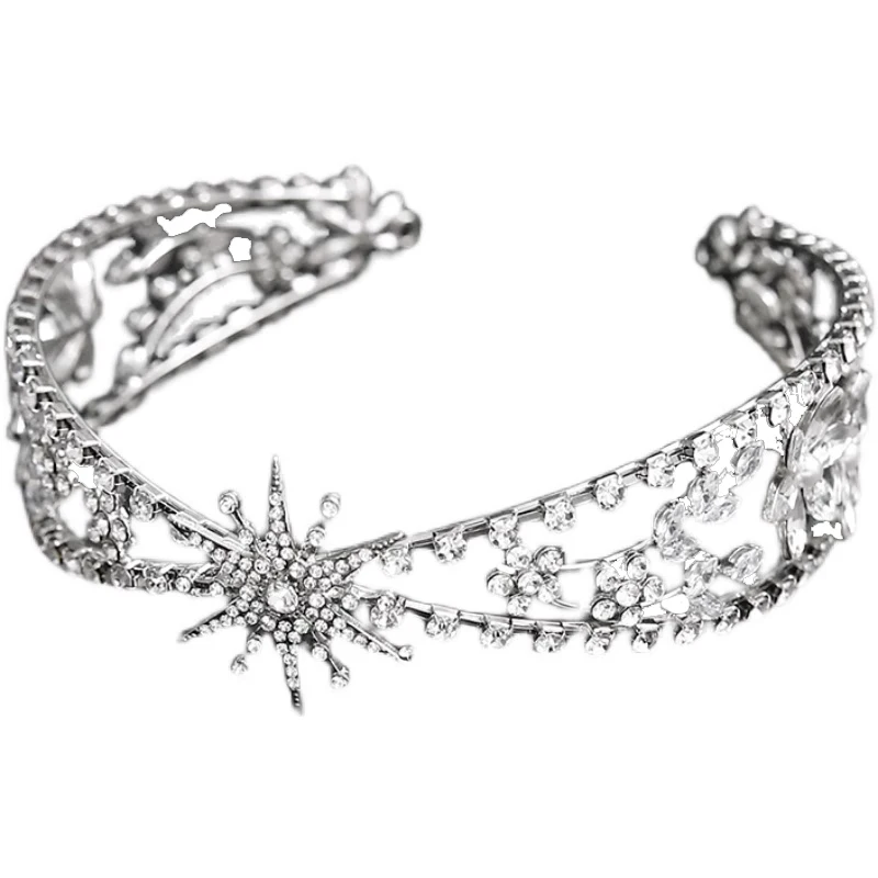 Bridal Crown Tiara Korean Atmospheric Crystal Crown Super Fairy Crystal Headband Dress Accessories
Bridal Crown Tiara Korean Atmospheric Crystal Crown Super Fairy Crystal Headband Dress Accessories